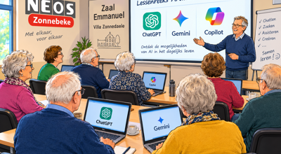 Senioren Leren AI In Zonnebeke
