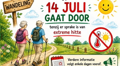 wandelen bij extreme hitte