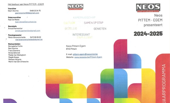 Neos Jaarprogramma 2024 2025