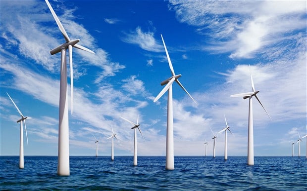 Windturbines op zee