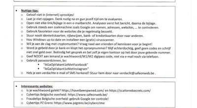 Info Politie Digitale Fraude