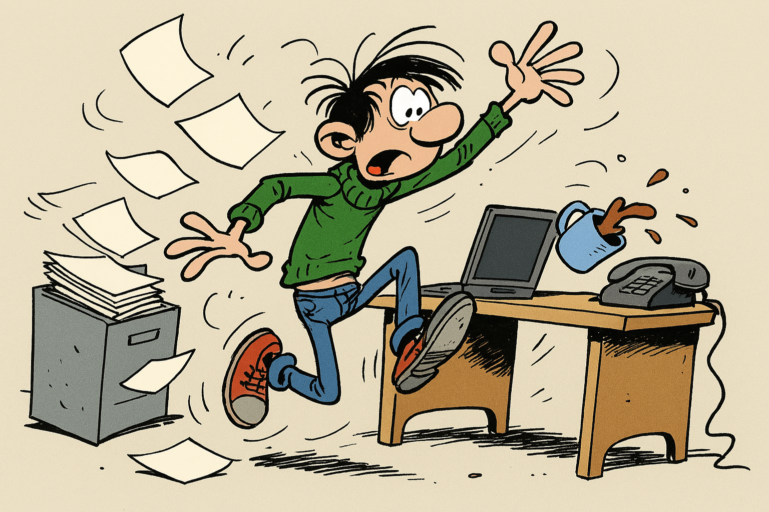 Guus Flater Karikatuur AI Gemaakt 2025