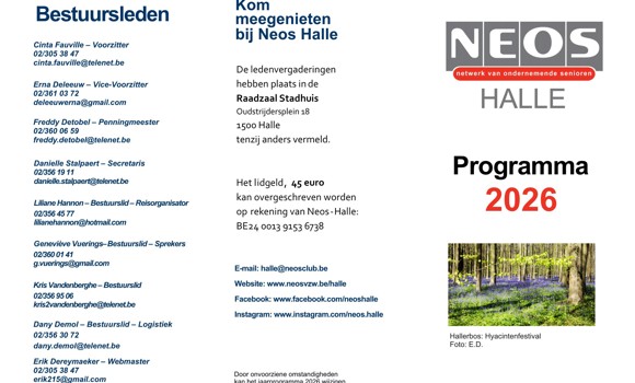 Neos jaarprogramma 2025