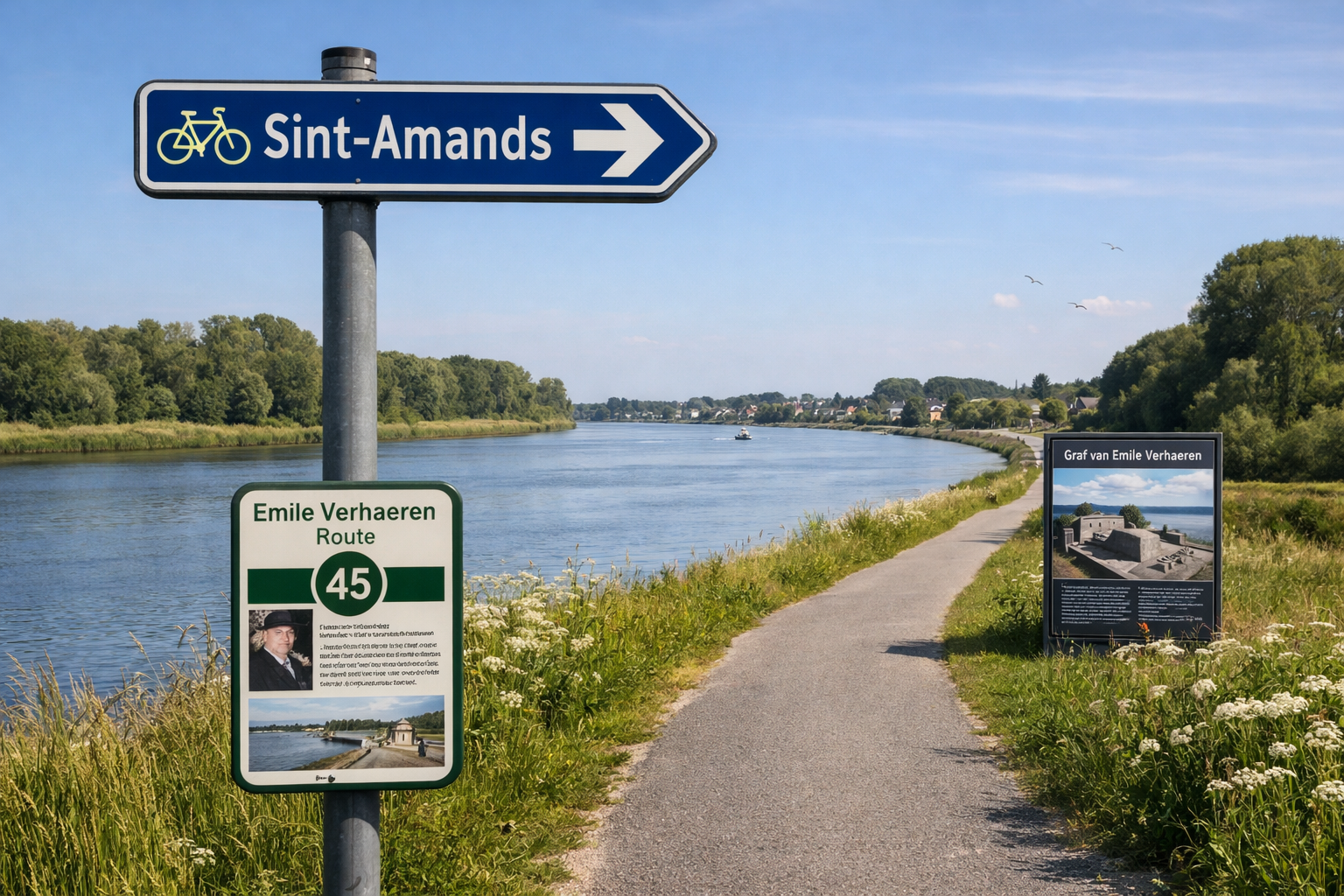 Fietsroute Langs De Schelde Rivier