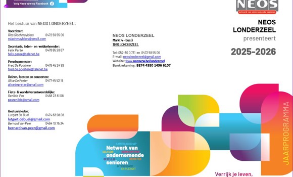 Foto NEOS LONDERZEEL Front Jaarprogramma 2025 2026 18Aug