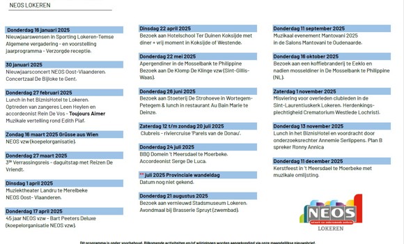 Jaarprogramma 2024 2025