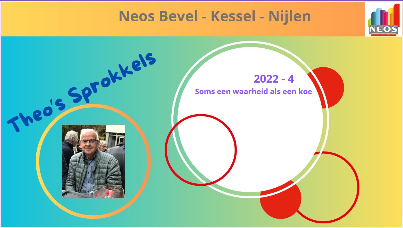 2022 - 4 - Soms een waarheid als een koe